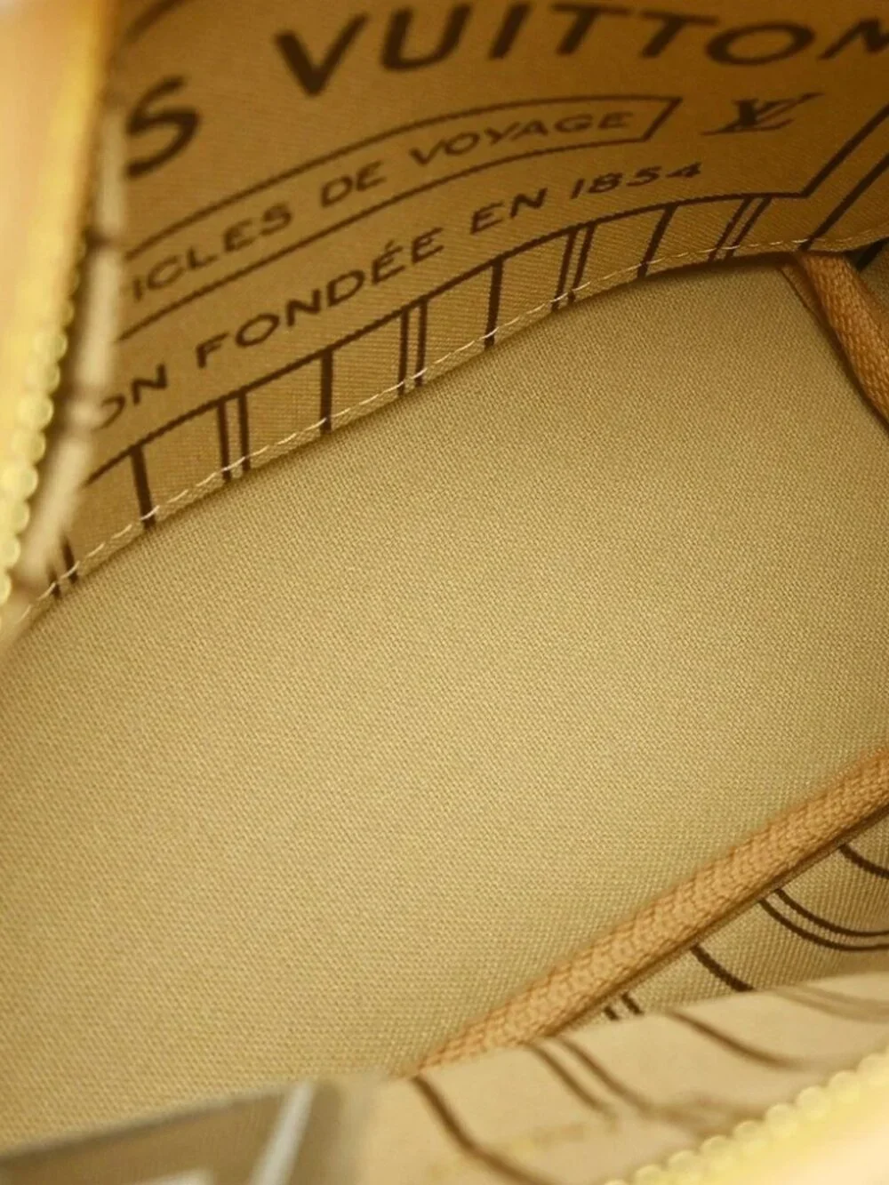 Louis Vuitton Monogram Neverfull BB Beige 2Way Handbag